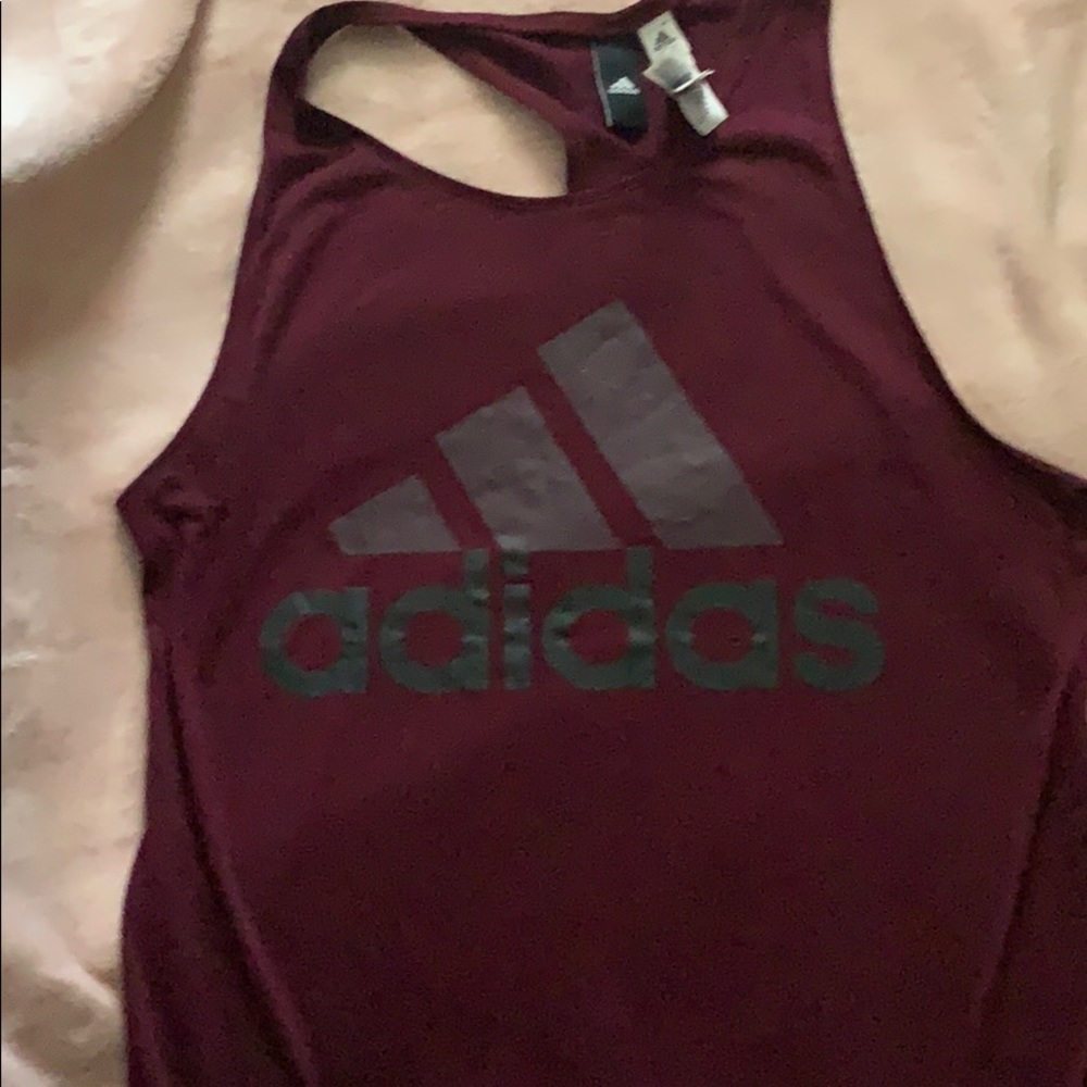 Maroon Adidas Tank Top